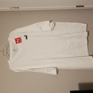 White 5XLT Puma VNeck Tee
